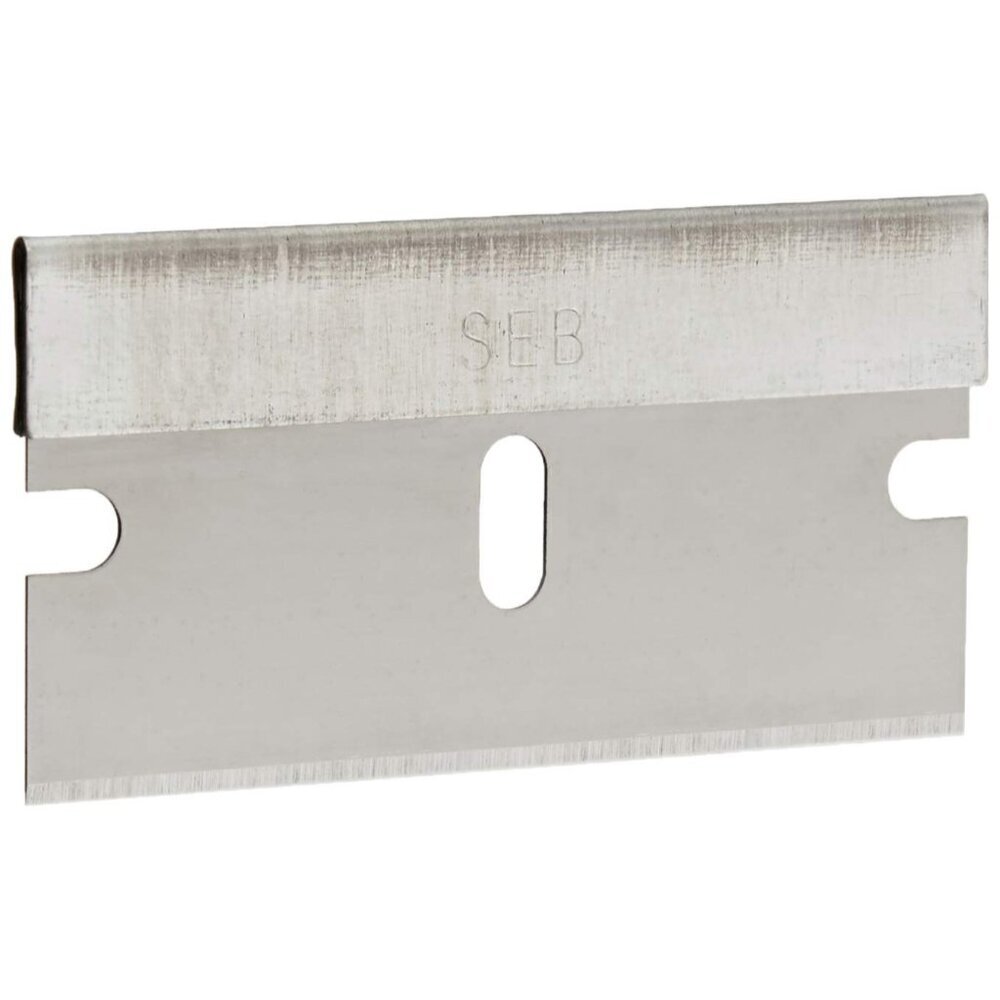 Single Edge Razor Blades, High Carbon Steel, Clam Shell, 100-Pack